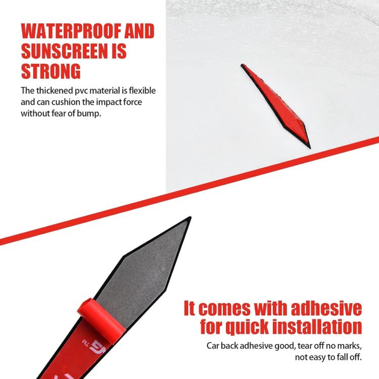 4pcs / Set Car Door Anti-collision PVC Strip, Size: 15x2.5cm