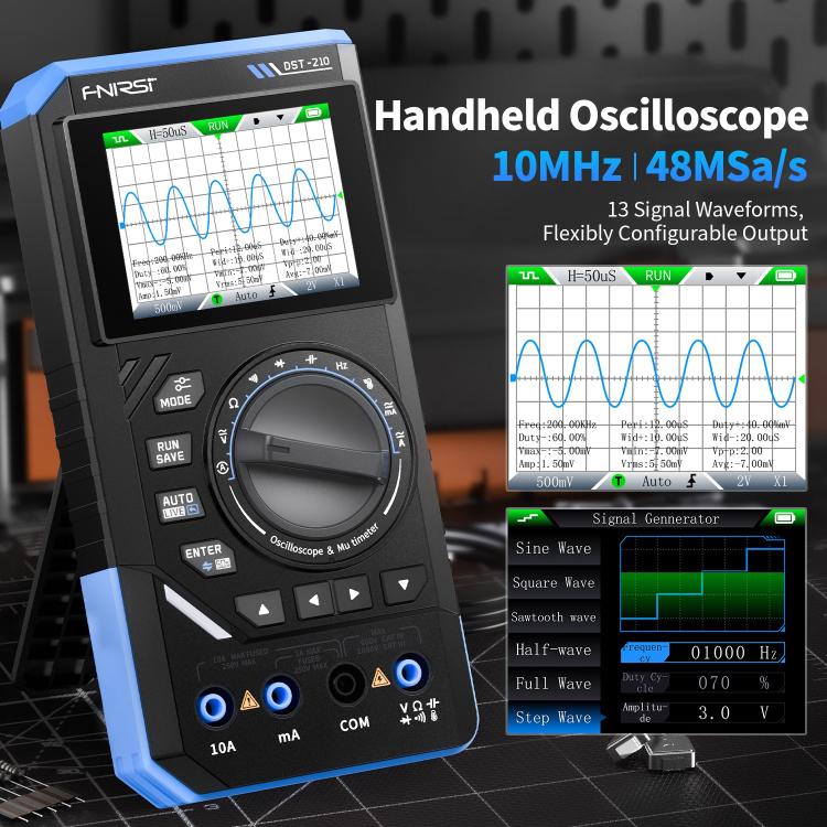 FNIRSI DST210 3 in 1 Digital Multimeter Oscilloscope