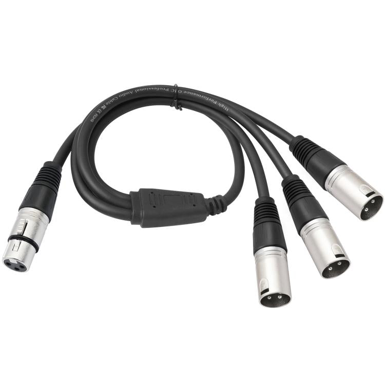 3-Way Splitter Audio Cable, Length: 60cm