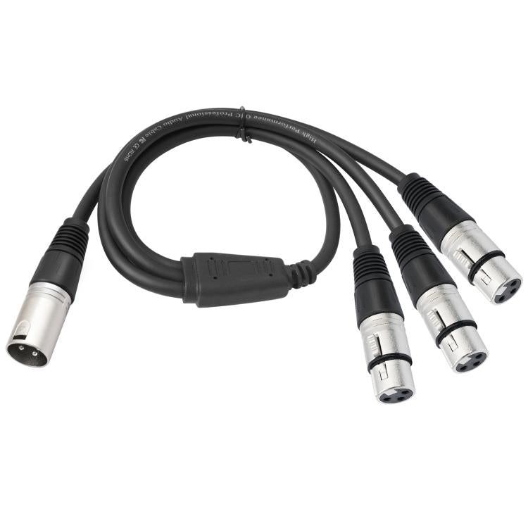 3-Way Splitter Audio Cable, Length: 60cm