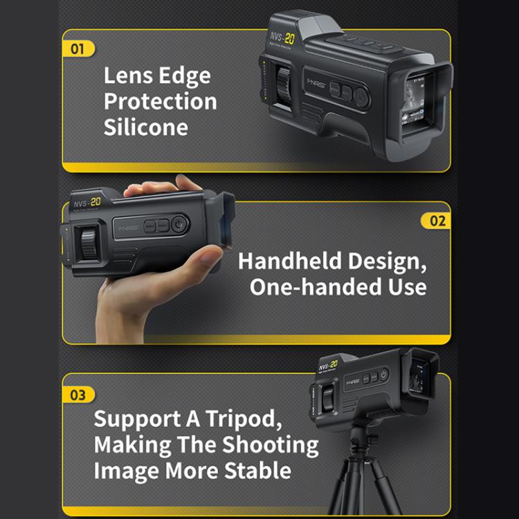 FNIRSI NVS-20 Small Portable Outdoor 4K Full Color HD Infrared Night Vision Device, NVS-20
