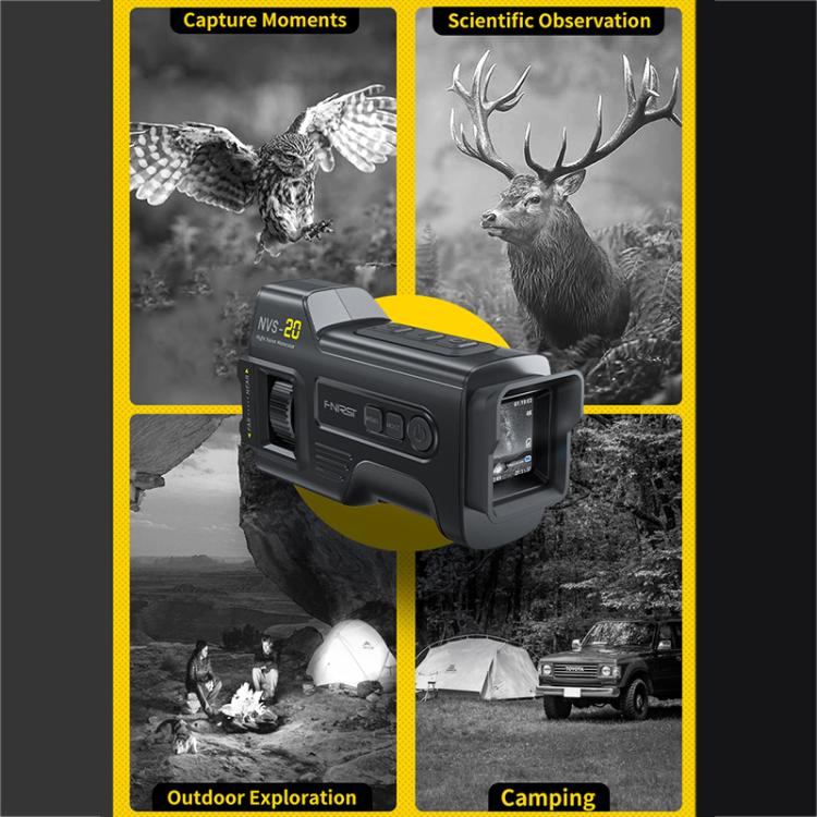FNIRSI NVS-20 Small Portable Outdoor 4K Full Color HD Infrared Night Vision Device, NVS-20
