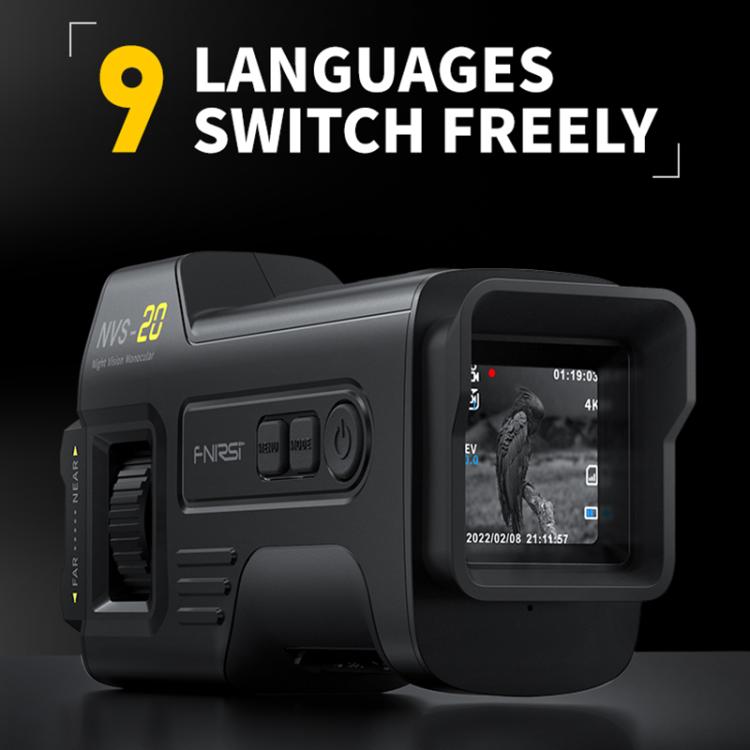 FNIRSI NVS-20 Small Portable Outdoor 4K Full Color HD Infrared Night Vision Device, NVS-20
