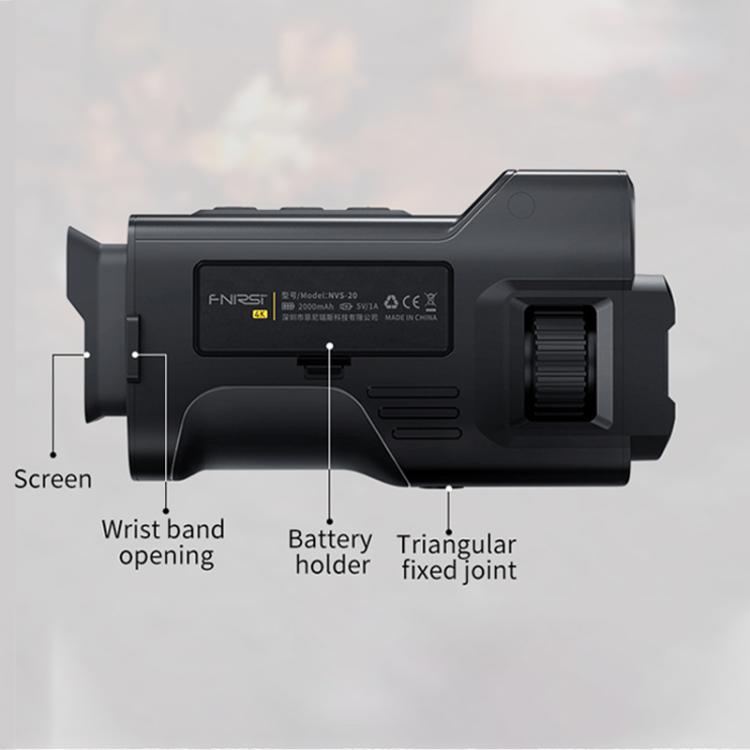 FNIRSI NVS-20 Small Portable Outdoor 4K Full Color HD Infrared Night Vision Device, NVS-20