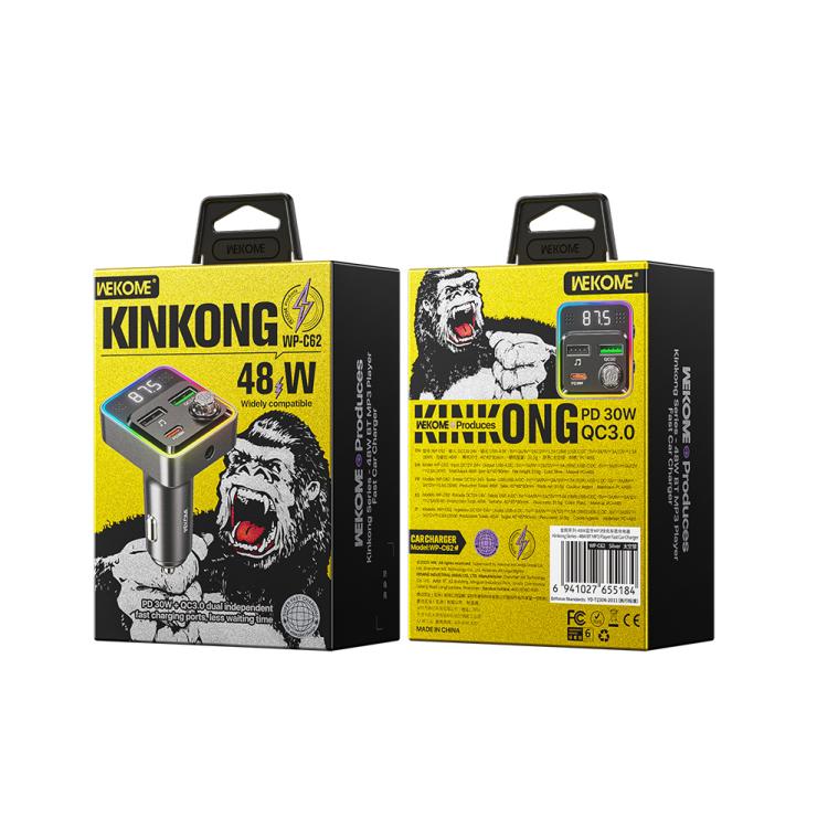 WK WP-C62 48W BT MP3 Player Fast Car Charger