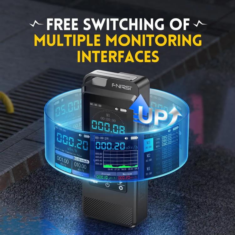 FNIRSI GC-02 Personal Radiation Detector with Alarm