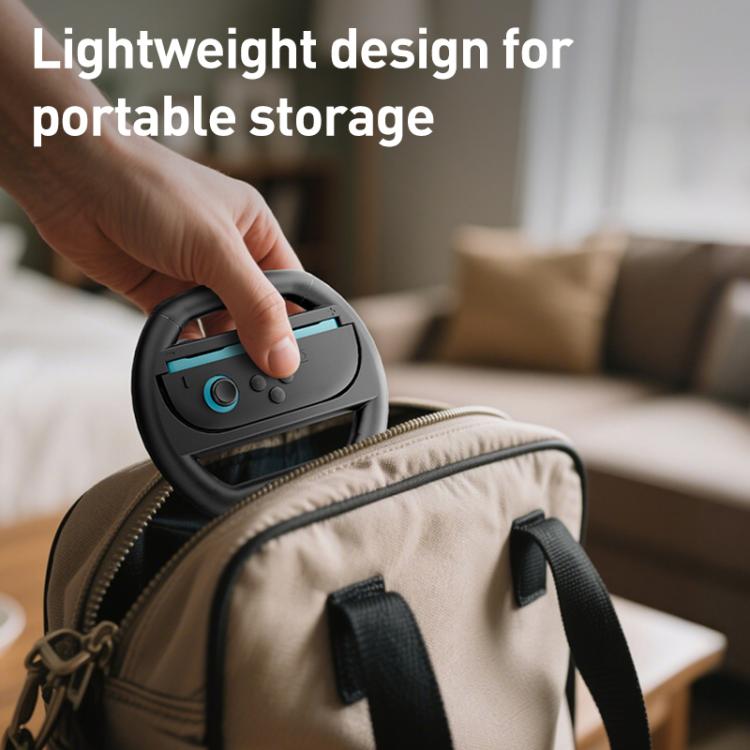 For Nintendo Switch 2 Joy-Con 4pcs iPlay HBS-2813-C Simple Racing Steering Wheel Controller