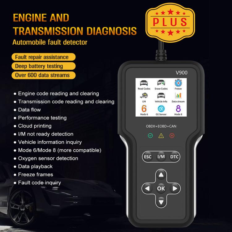 V900 Car Engine Transmission Diagnostic Scanner Tool Car Fault Detector