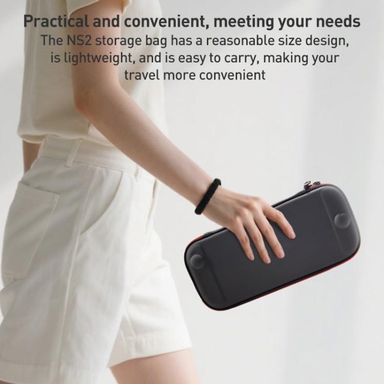 For Nintendo Switch 2 iPlay HBS-2835 Simple Thin Handle Storage Bag with Lanyard