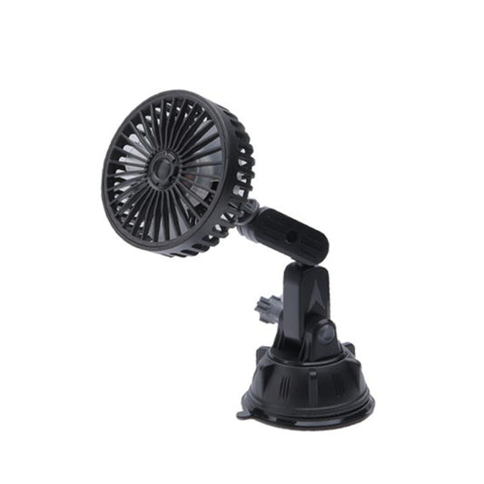 Multifunctional Car Suction Cup Fan 360 Degree Rotation Adjustable Single Head Fan