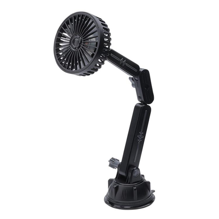 Multifunctional Car Suction Cup Fan 360 Degree Rotation Adjustable Single Head Fan