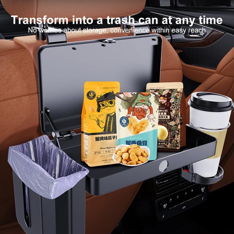 K255 Car Seat Back Storage Rack Multifunctional Tissue Box Water Cup Holder Car Rear Seat Tray Desk