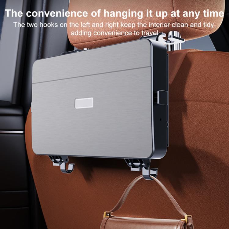 K255 Car Seat Back Storage Rack Multifunctional Tissue Box Water Cup Holder Car Rear Seat Tray Desk