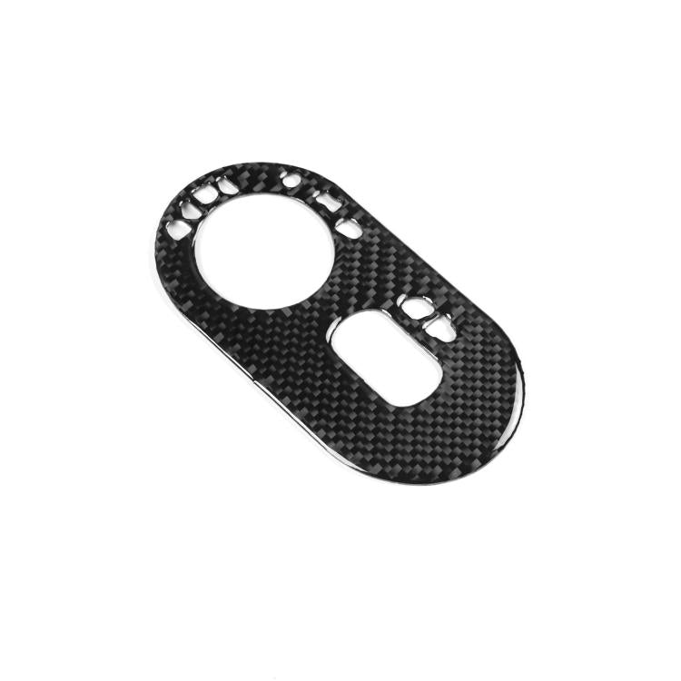 Carbon Fiber Car Headlight Switch Decorative Sticker for SEAT Ibiza 2003-2008, Left Driver