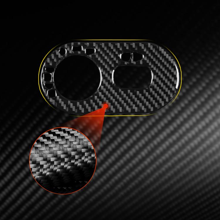 Carbon Fiber Car Headlight Switch Decorative Sticker for SEAT Ibiza 2003-2008, Left Driver