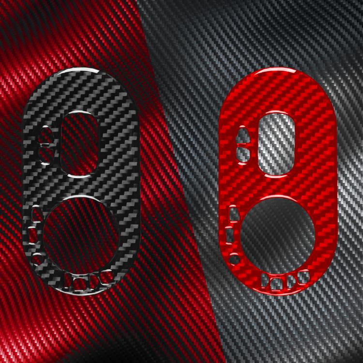 Carbon Fiber Car Headlight Switch Decorative Sticker for SEAT Ibiza 2003-2008, Left Driver