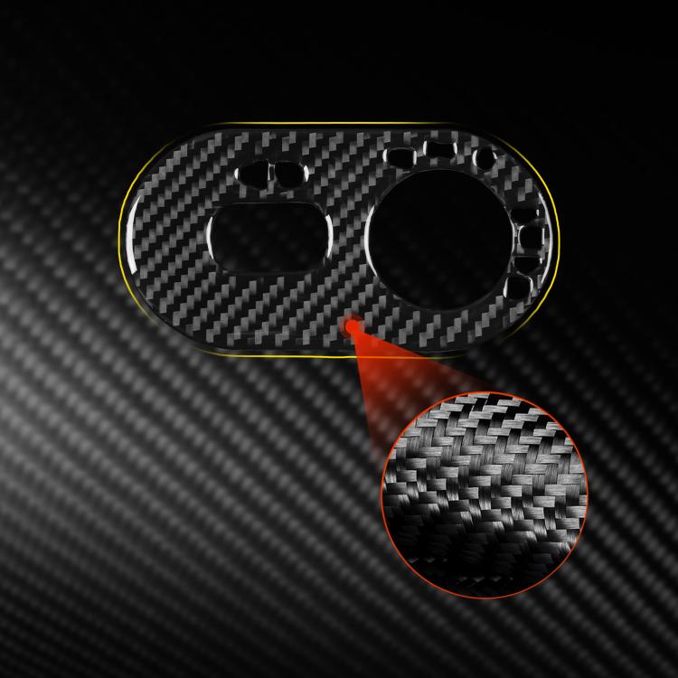 Carbon Fiber Car Headlight Switch Decorative Sticker for SEAT Ibiza 2003-2008, Right Driver