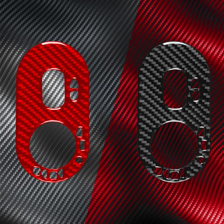 Carbon Fiber Car Headlight Switch Decorative Sticker for SEAT Ibiza 2003-2008, Right Driver