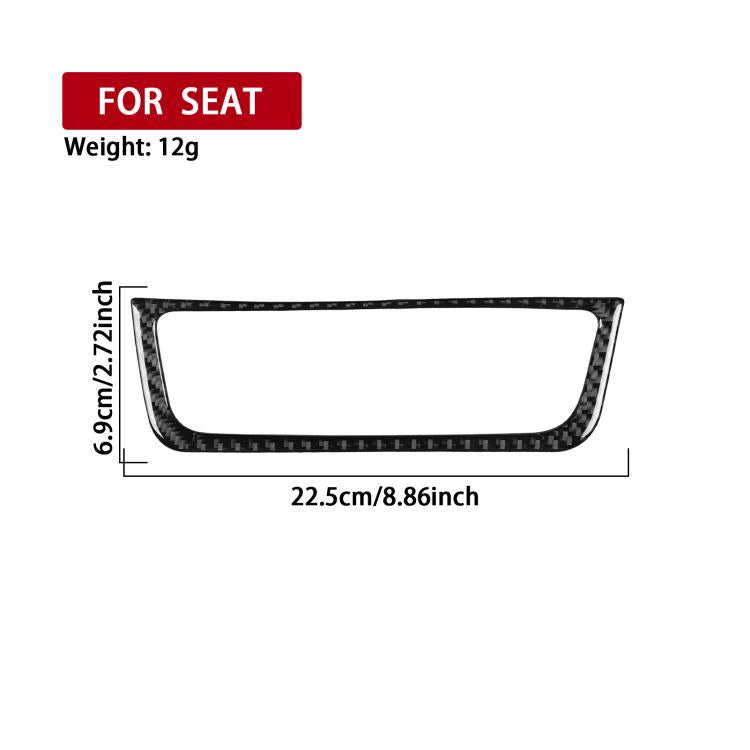 Carbon Fiber Car Air Conditioner Switch Panel B Decorative Sticker for SEAT Ibiza 2009-2014, Left and Right Driver