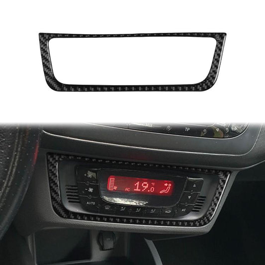 Carbon Fiber Car Air Conditioner Switch Panel B Decorative Sticker for SEAT Ibiza 2009-2014, Left and Right Driver
