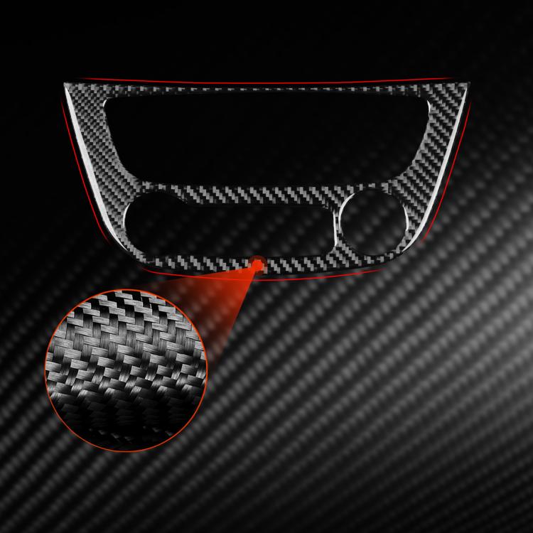 Carbon Fiber Car Air Conditioner Panel B Decorative Sticker for Renault Fluence 2009-2017 / Megane 2008-2016, Left and Right Driver