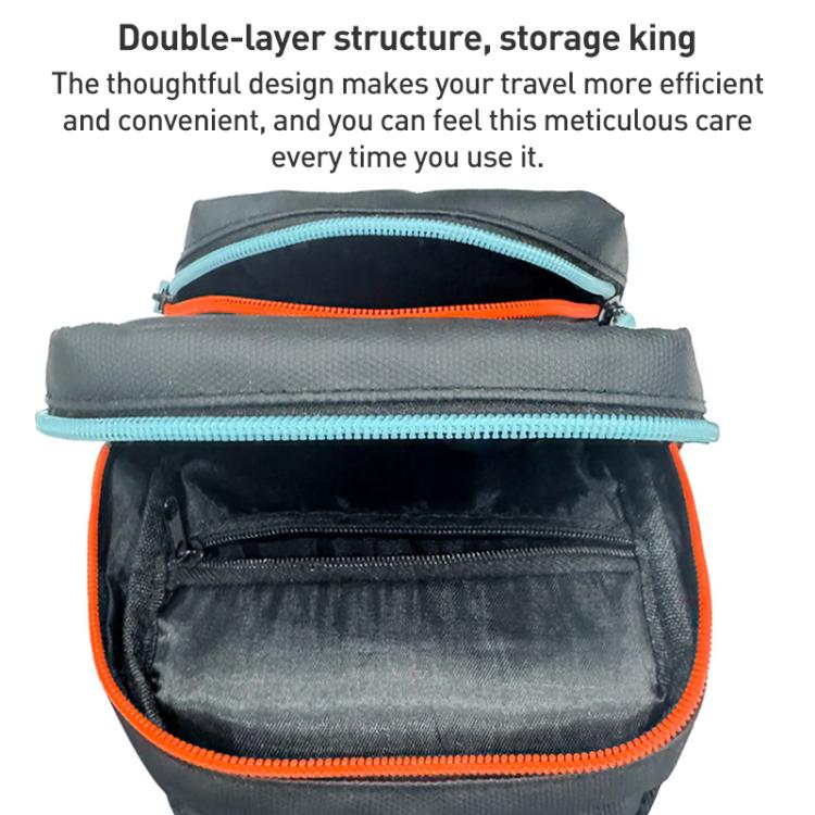 For Nintendo Switch 2 iPlay HBS-2844 Colorblock Crossbody Game Console Storage Bag