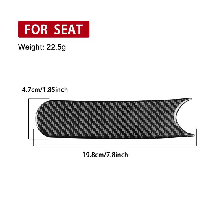 Carbon Fiber Car Handbrake Panel Decorative Sticker for SEAT Leon 2005-2012, Left and Right Driver