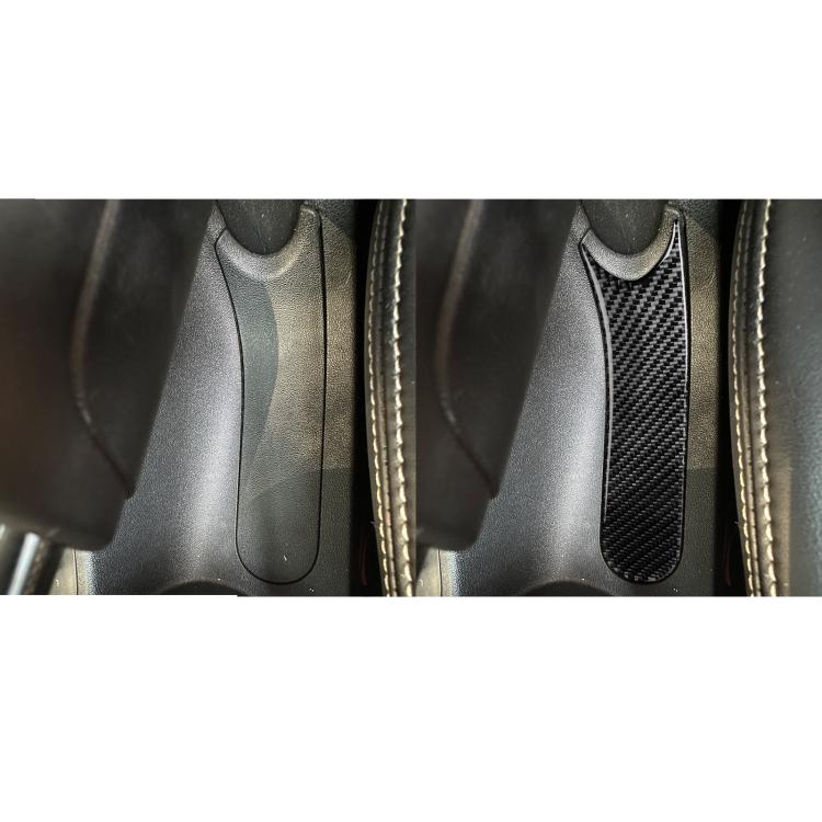 Carbon Fiber Car Handbrake Panel Decorative Sticker for SEAT Leon 2005-2012, Left and Right Driver