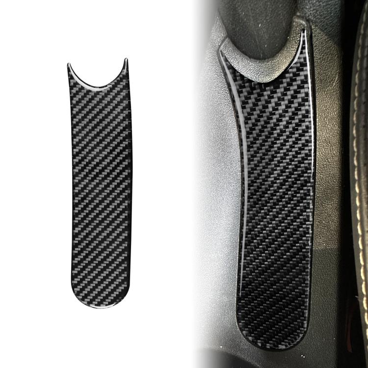 Carbon Fiber Car Handbrake Panel Decorative Sticker for SEAT Leon 2005-2012, Left and Right Driver