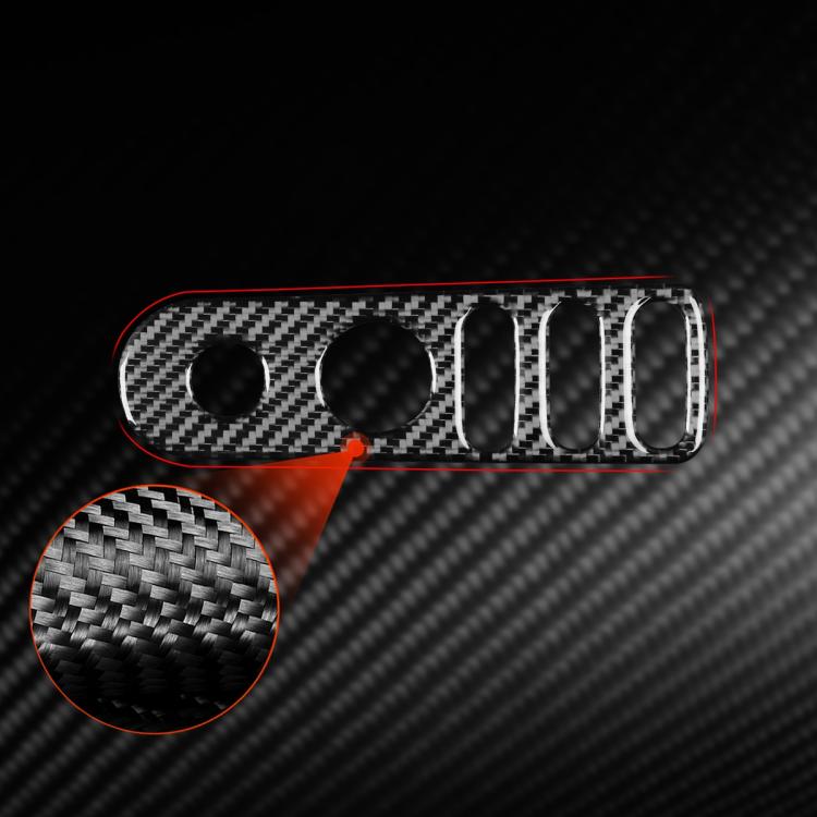 Carbon Fiber Car Rear Mirror Adjustment Switch Frame Decorative Sticker for SEAT Leon 2005-2012, Left and Right Driver