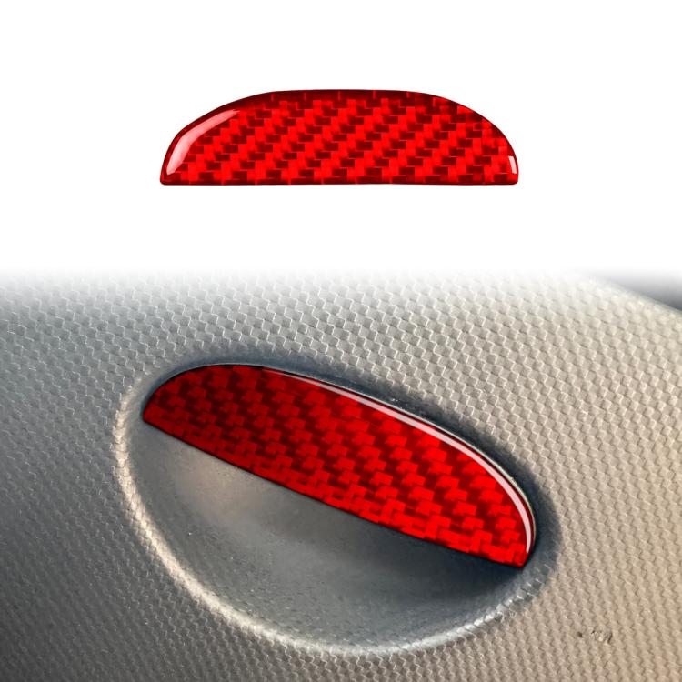 Carbon Fiber Car Passenger Seat Storage Box Handle Decorative Sticker for SEAT Leon 2005-2012, Left and Right Driver