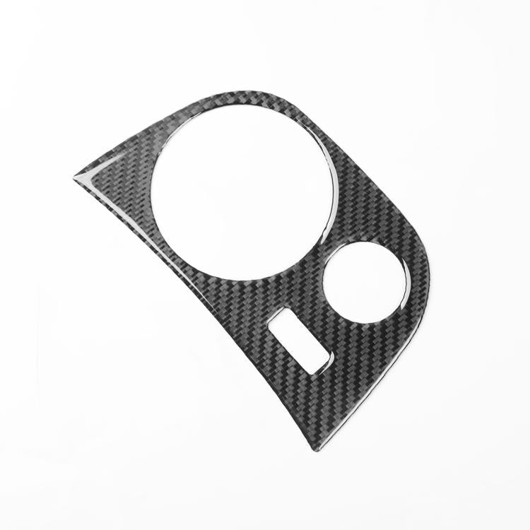 Carbon Fiber Car Water Cup Panel Decorative Sticker for SEAT Leon 2005-2012