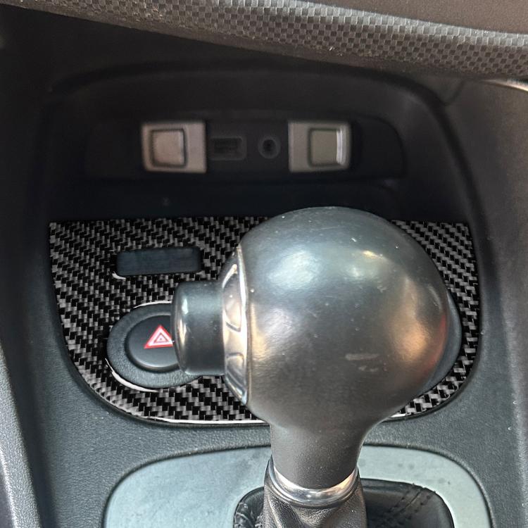 Carbon Fiber Car Water Cup Panel Decorative Sticker for SEAT Leon 2005-2012