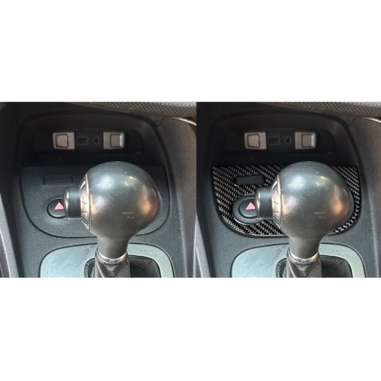 Carbon Fiber Car Water Cup Panel Decorative Sticker for SEAT Leon 2005-2012