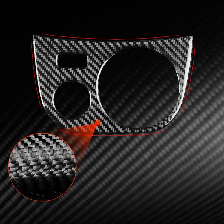 Carbon Fiber Car Water Cup Panel Decorative Sticker for SEAT Leon 2005-2012