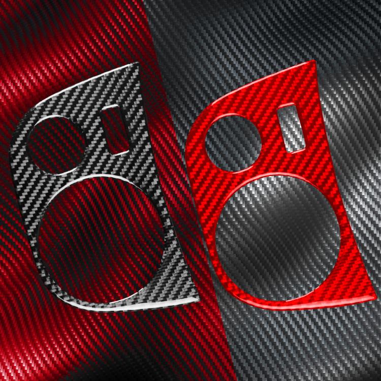 Carbon Fiber Car Water Cup Panel Decorative Sticker for SEAT Leon 2005-2012