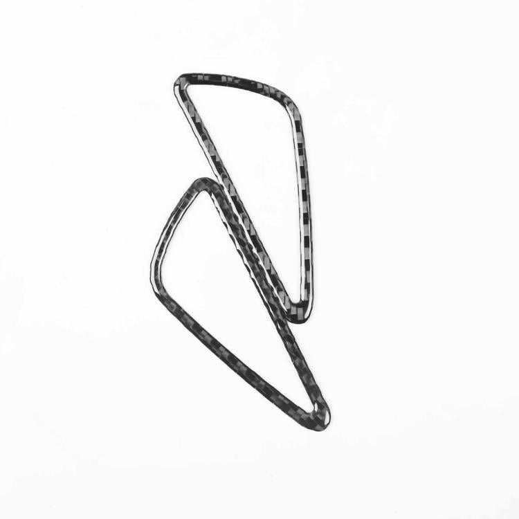 2pcs/Set Carbon Fiber Car Instrument Panel Air Outlet Decorative Sticker for SEAT Leon 2005-2012, Left and Right Driver