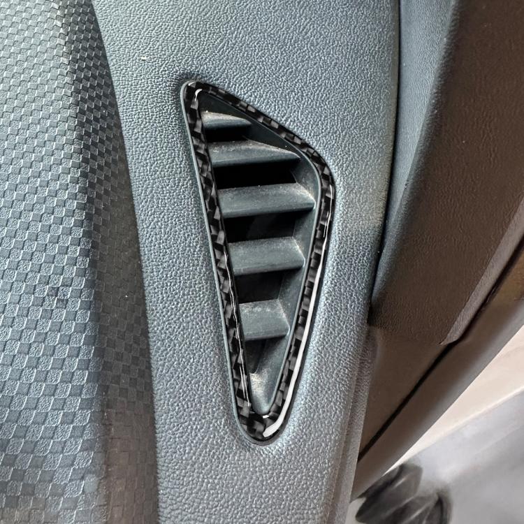 2pcs/Set Carbon Fiber Car Instrument Panel Air Outlet Decorative Sticker for SEAT Leon 2005-2012, Left and Right Driver