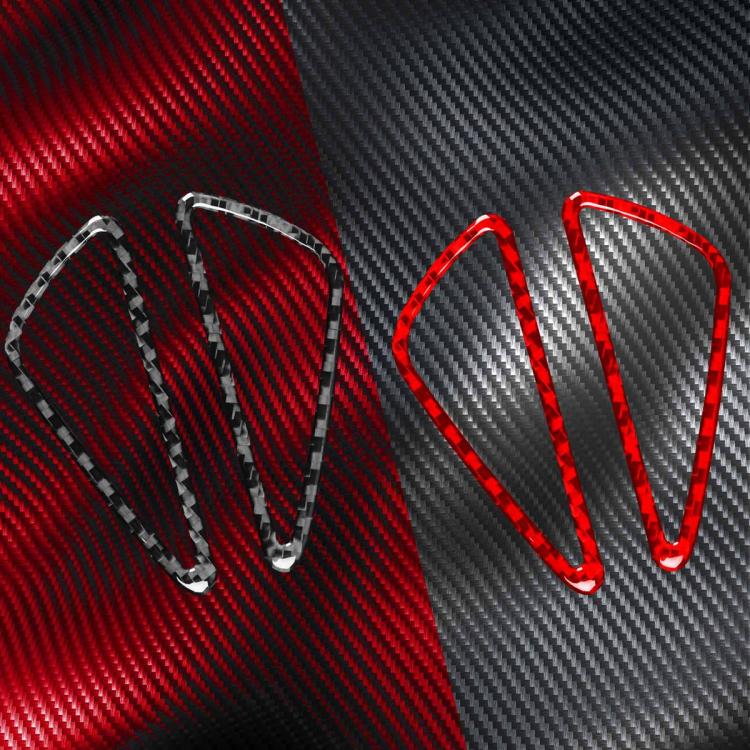 2pcs/Set Carbon Fiber Car Instrument Panel Air Outlet Decorative Sticker for SEAT Leon 2005-2012, Left and Right Driver