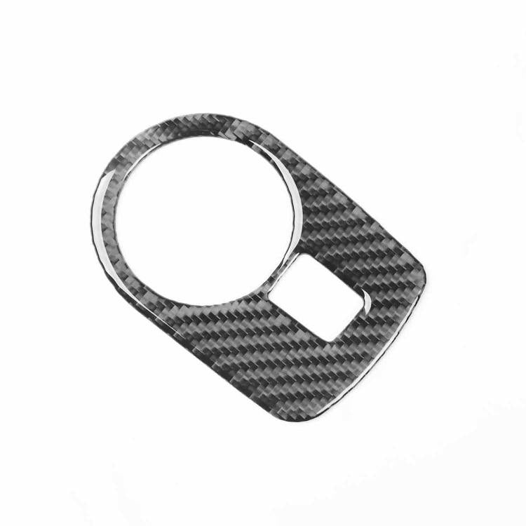 Carbon Fiber Car Headlight Switch Panel Decorative Sticker for SEAT Leon 2005-2012