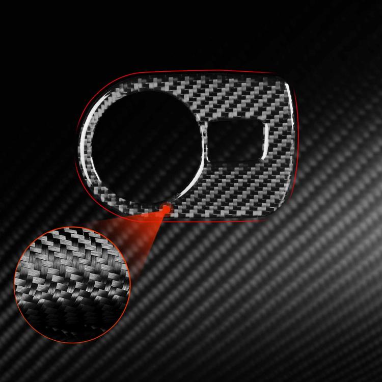 Carbon Fiber Car Headlight Switch Panel Decorative Sticker for SEAT Leon 2005-2012
