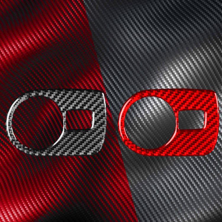 Carbon Fiber Car Headlight Switch Panel Decorative Sticker for SEAT Leon 2005-2012