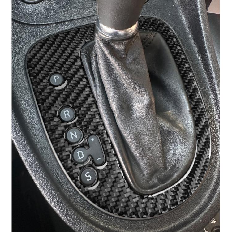 Carbon Fiber Car Gear Position Panel Decorative Sticker for SEAT Leon 2005-2012