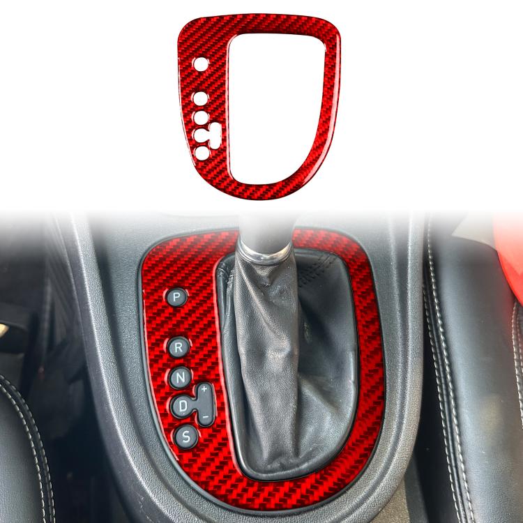 Carbon Fiber Car Gear Position Panel Decorative Sticker for SEAT Leon 2005-2012