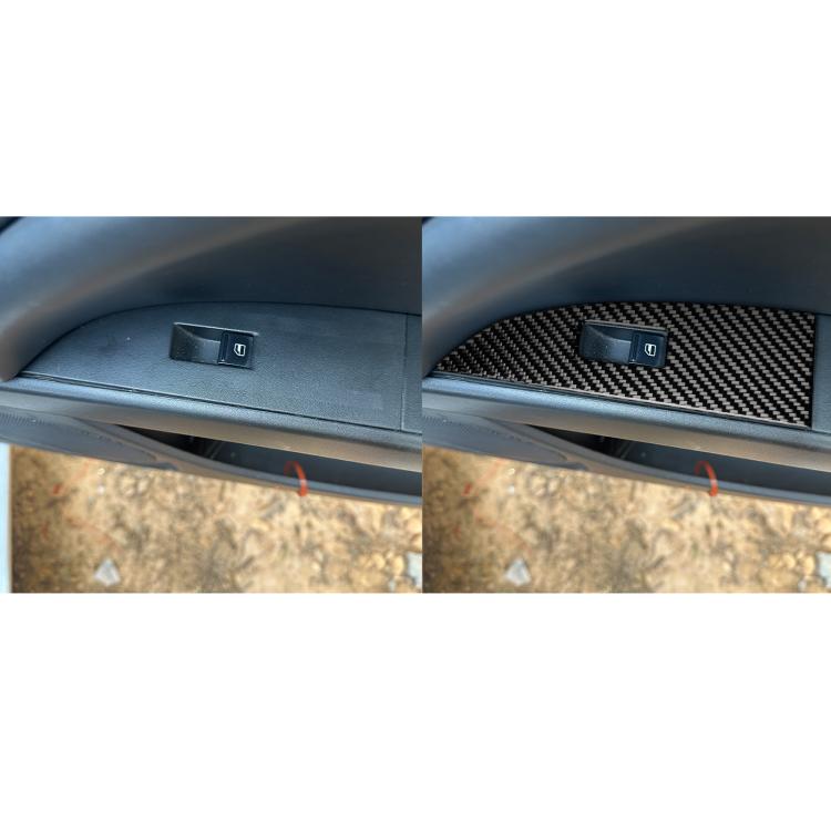 5pcs/Set Carbon Fiber Car Lifting Panel Decorative Sticker for SEAT Leon 2005-2012