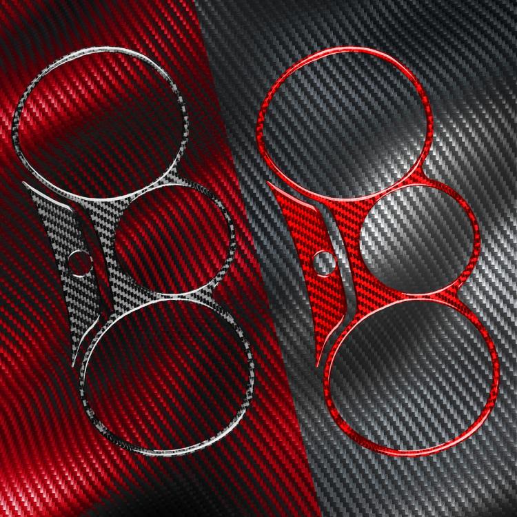 2pcs/Set Carbon Fiber Car Speedometer Surrounded Panel Decorative Sticker for SEAT Leon 2005-2012, Left and Right Driver