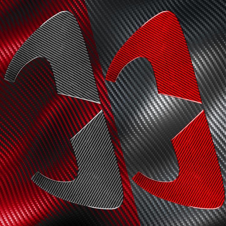 2pcs/Set Carbon Fiber Car Rear Triangle Window Decorative Sticker for SEAT Leon 2005-2012, Left and Right Driver