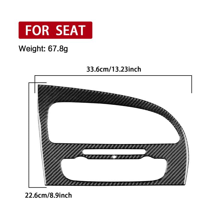 Carbon Fiber Car Center Console Air Conditioner Panel Decorative Sticker for SEAT Leon 2005-2012