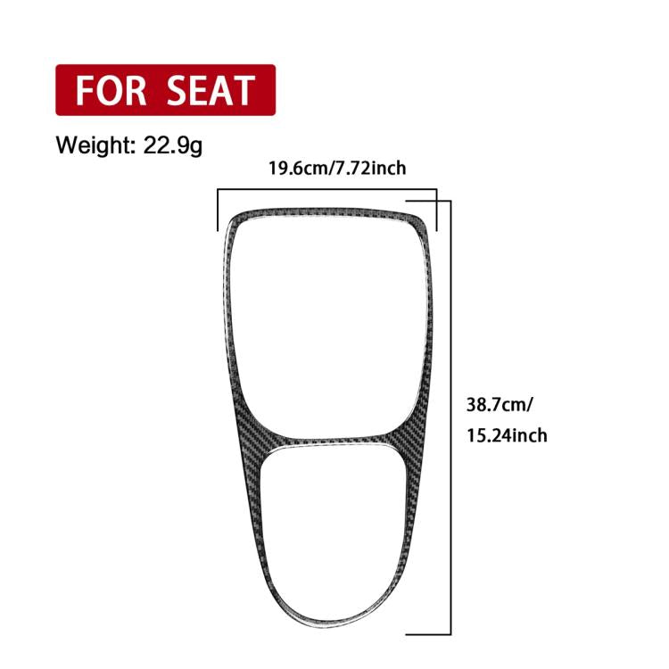 Carbon Fiber Car Gear Shift Frame Decorative Sticker for SEAT Leon 2005-2012, Left and Right Driver