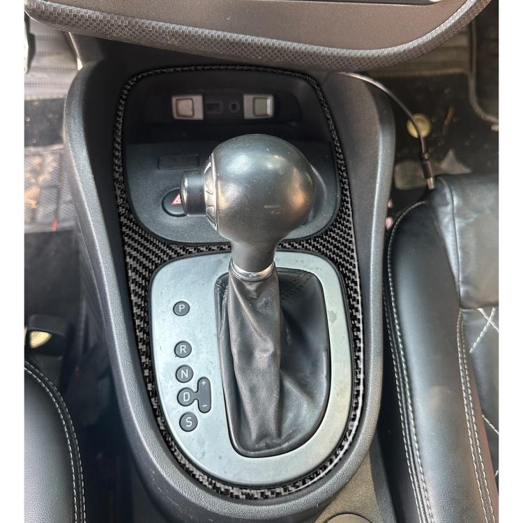 Carbon Fiber Car Gear Shift Frame Decorative Sticker for SEAT Leon 2005-2012, Left and Right Driver